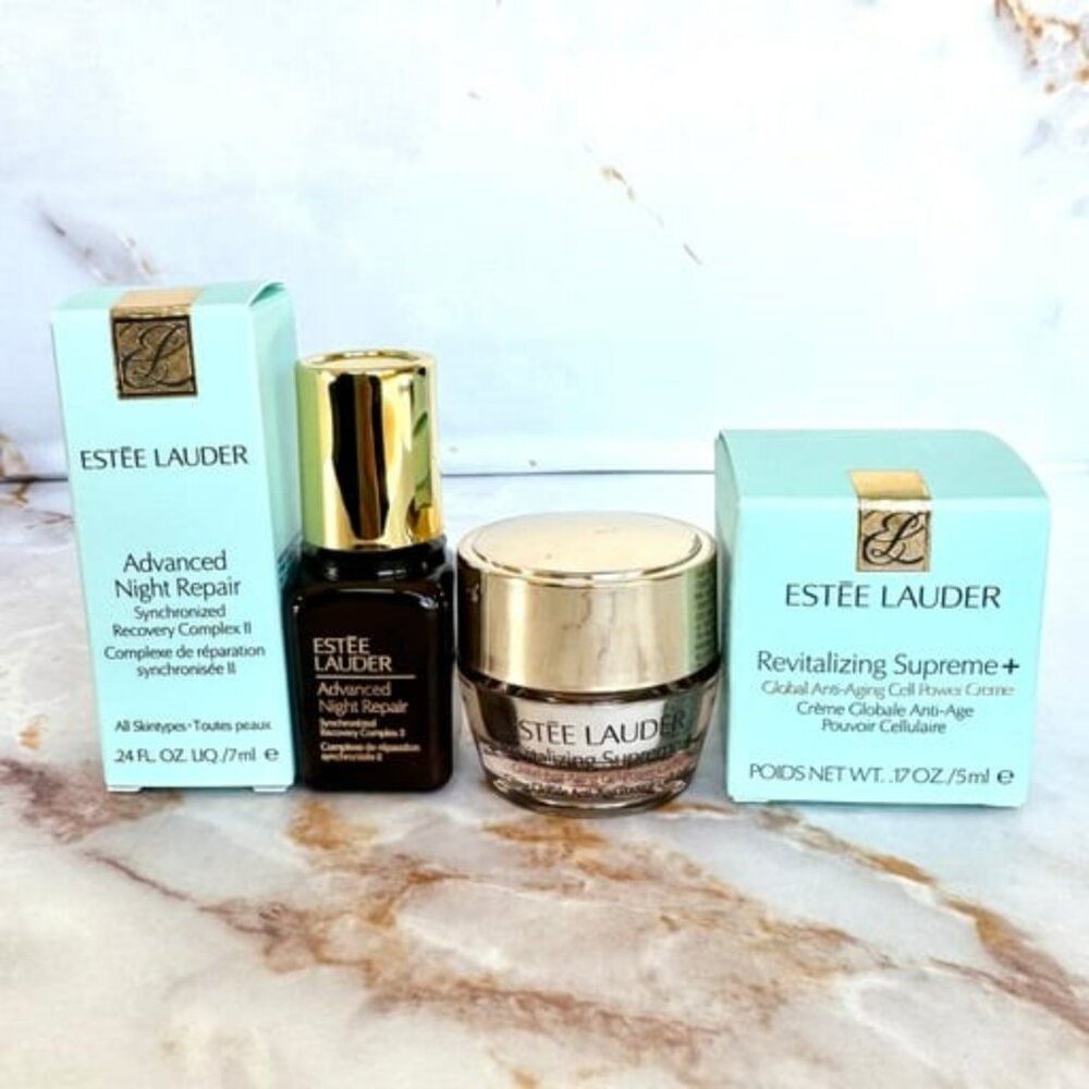 Estee Lauder Advanced Night Repair Serum Revitalizing Supreme Creme Moisturizer - Picture 3 of 3